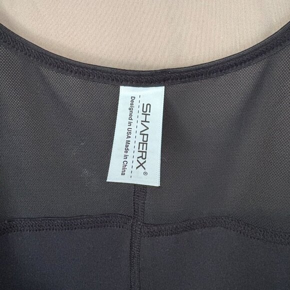 Shaperx Womens Black Open Bust Bodysuit/Fajas Tummy Control Size XL - Picture 8 of 12